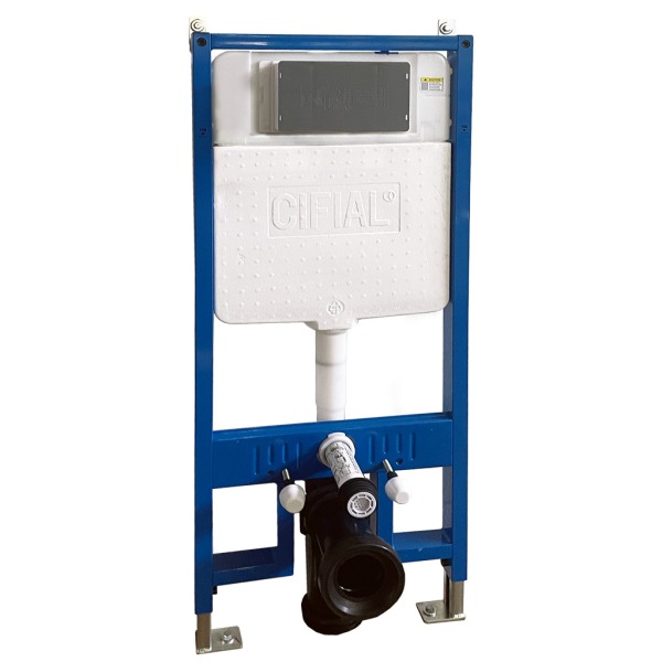 Concealed support frame and cistern