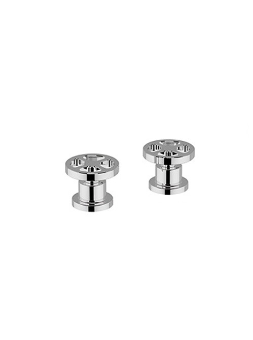 LAYLA Pair 1/2” deck bath valves – wheel handle